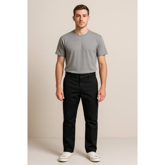 Dickies Slim Straight Work Pants Black Men’s 32x32 - Picture 1 of 6